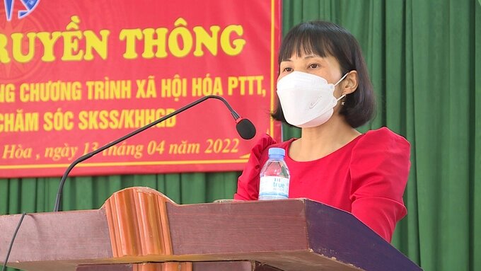 Bà Hà Minh Thu, Phó Chi cục trưởng Cục Dân số - Kế hoạch hóa gia đình tỉnh Bắc Giang