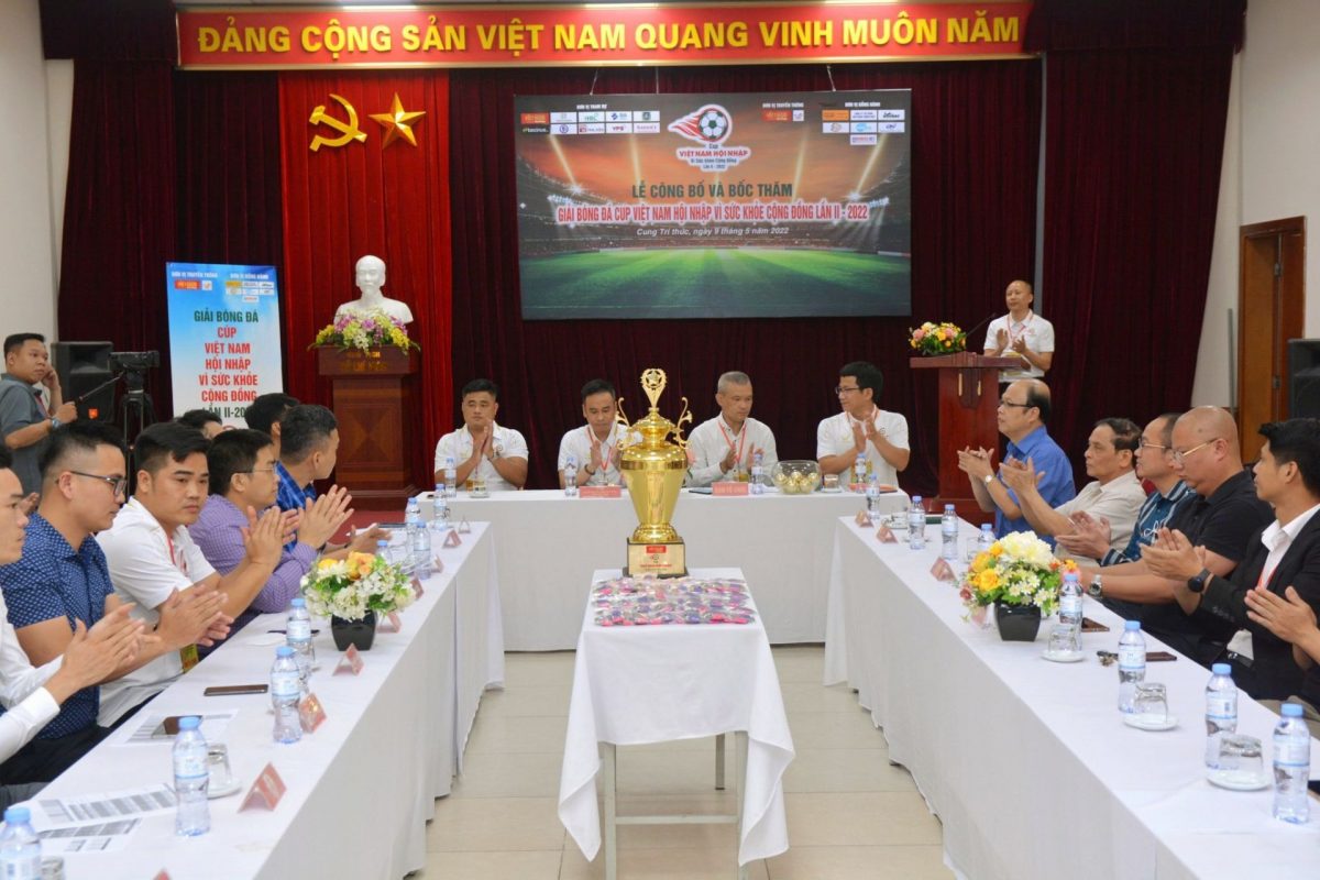 Họp báo công bố Giải bóng đá Cup Việt Nam Hội Nhập - Vì sức khỏe cộng đồng lần II-2022